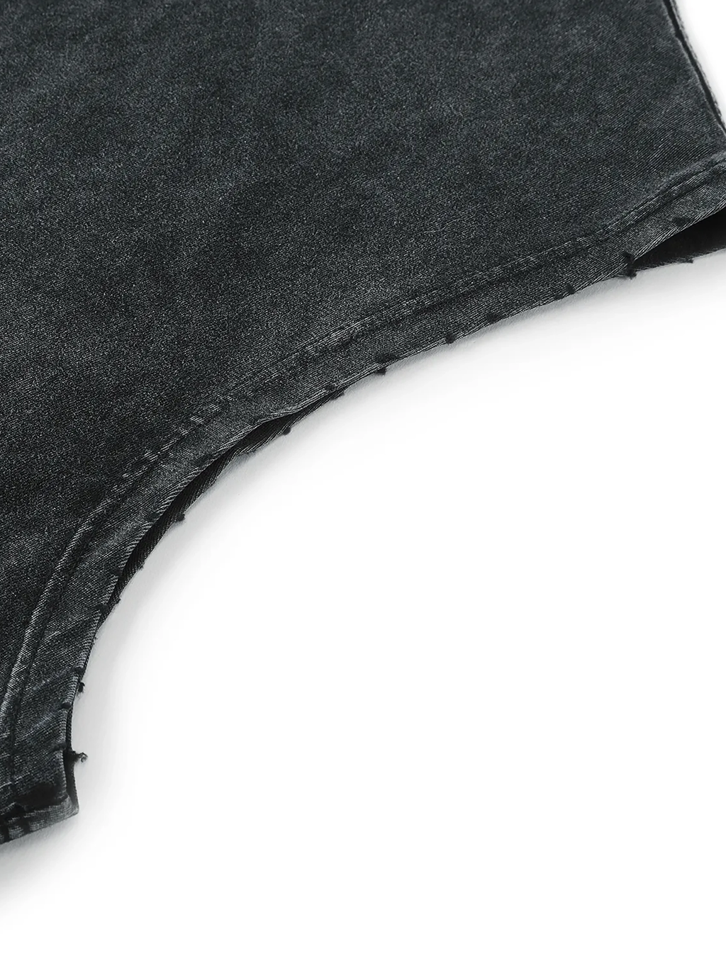 Mooda Snow Washed Frayed Hem Tank Top