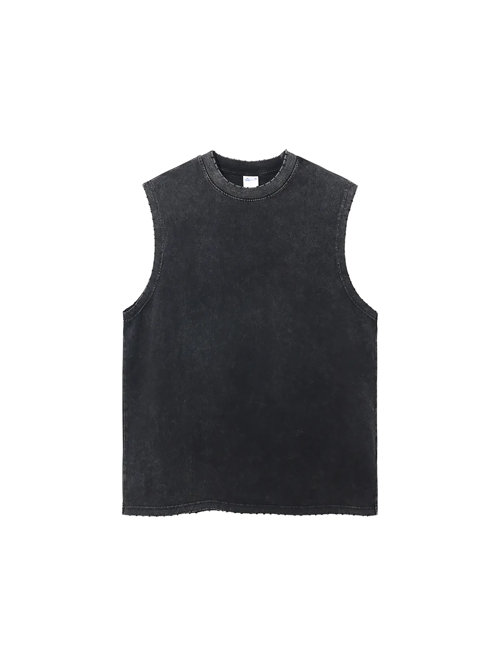 Mooda Snow Washed Frayed Hem Tank Top