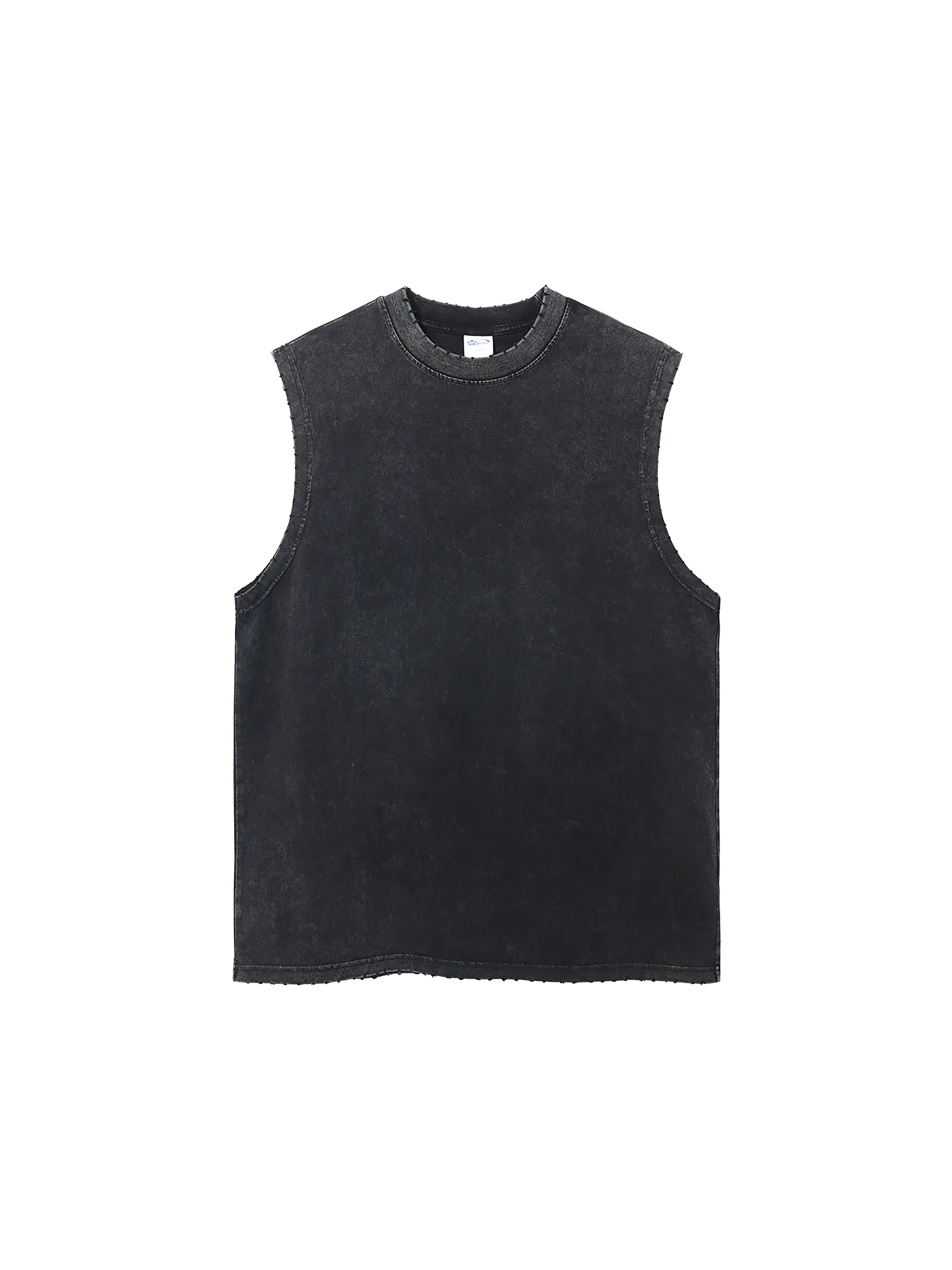 Mooda Snow Washed Frayed Hem Tank Top
