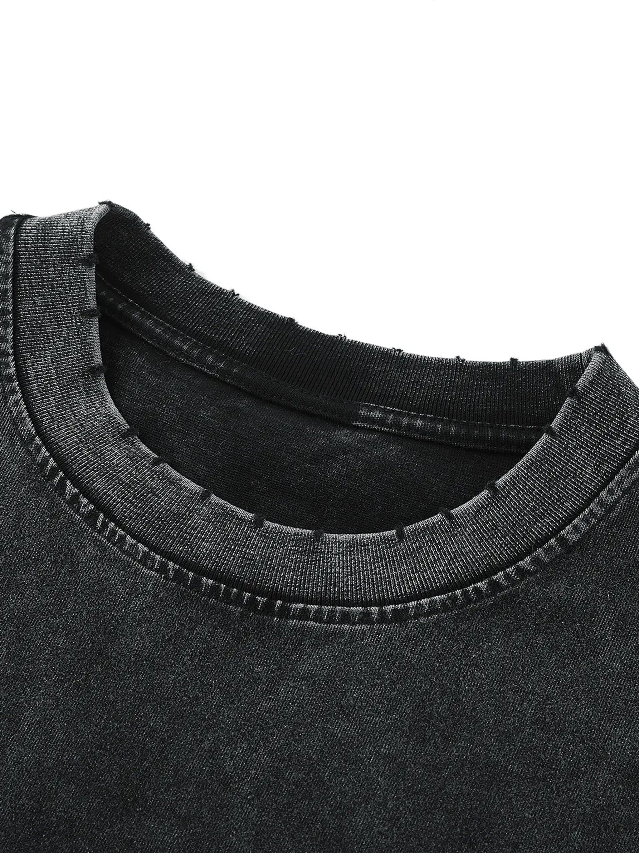 Mooda Snow Washed Frayed Hem Tank Top