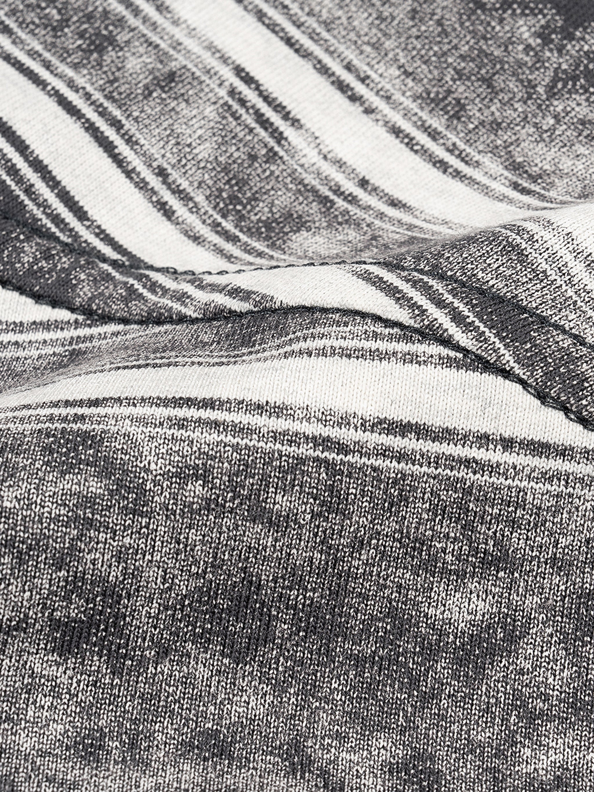 Mooda Snow Washed Striped Boxy T-Shirt