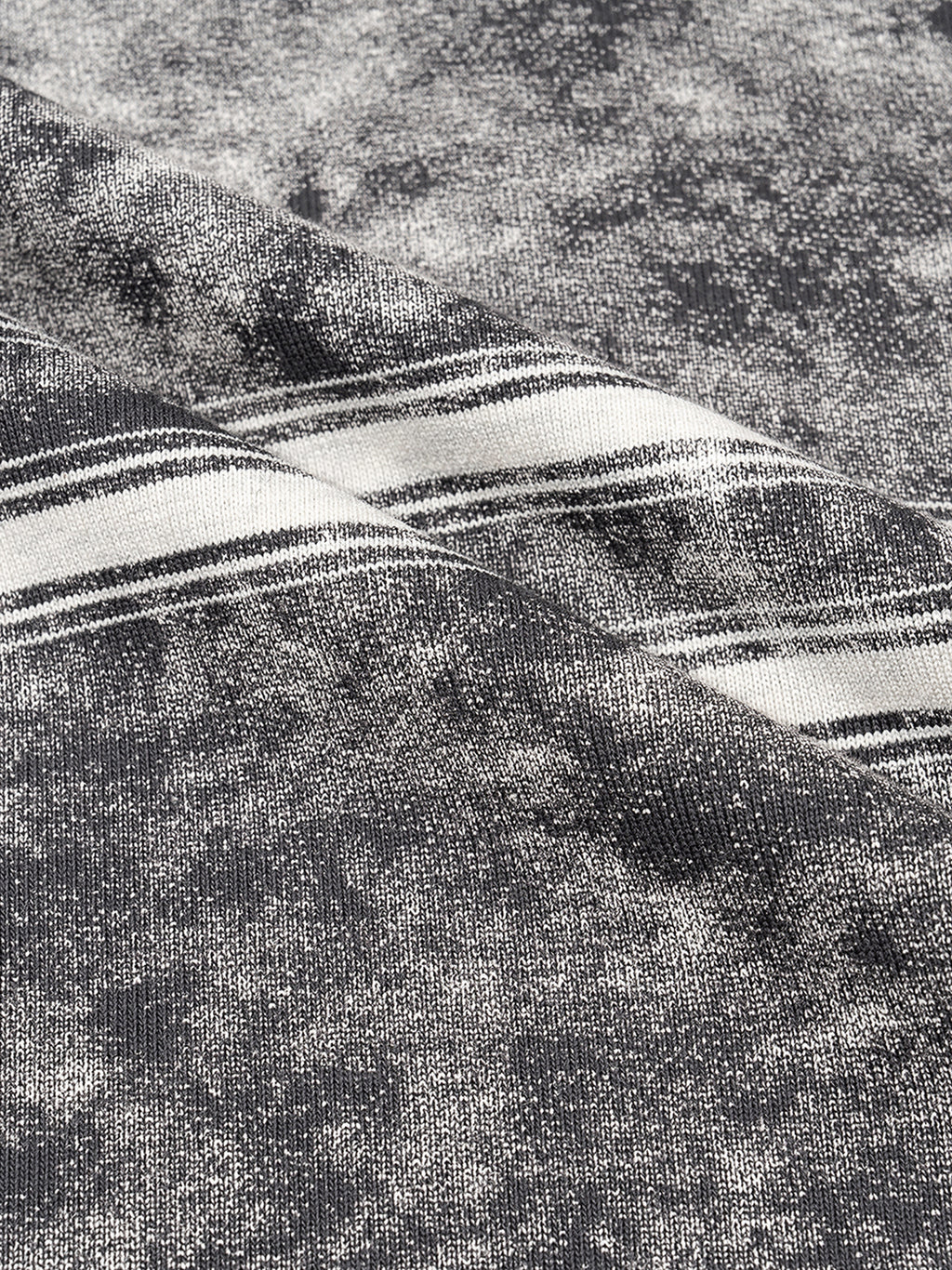 Mooda Snow Washed Striped Boxy T-Shirt