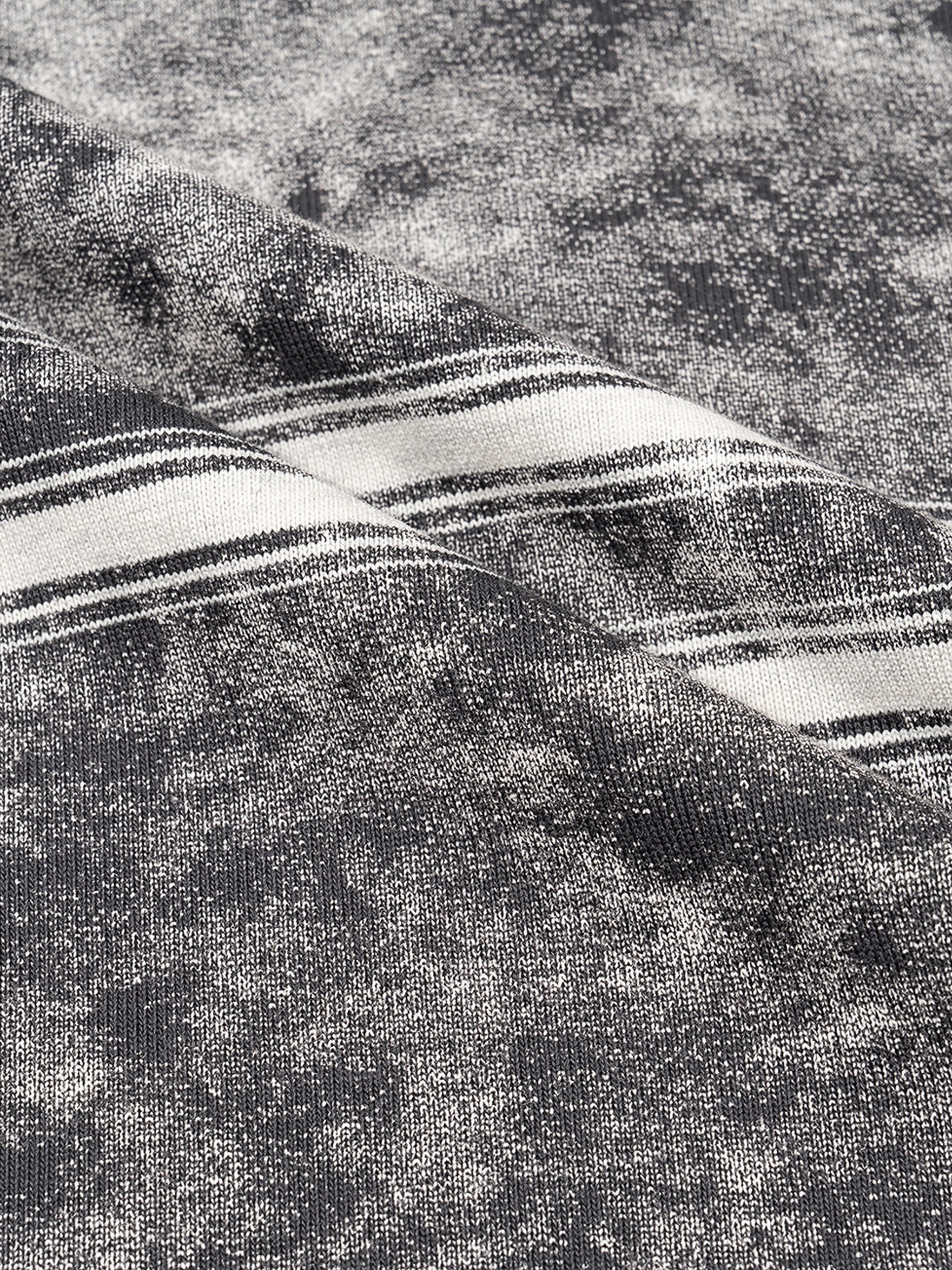 Mooda Snow Washed Striped Boxy T-Shirt