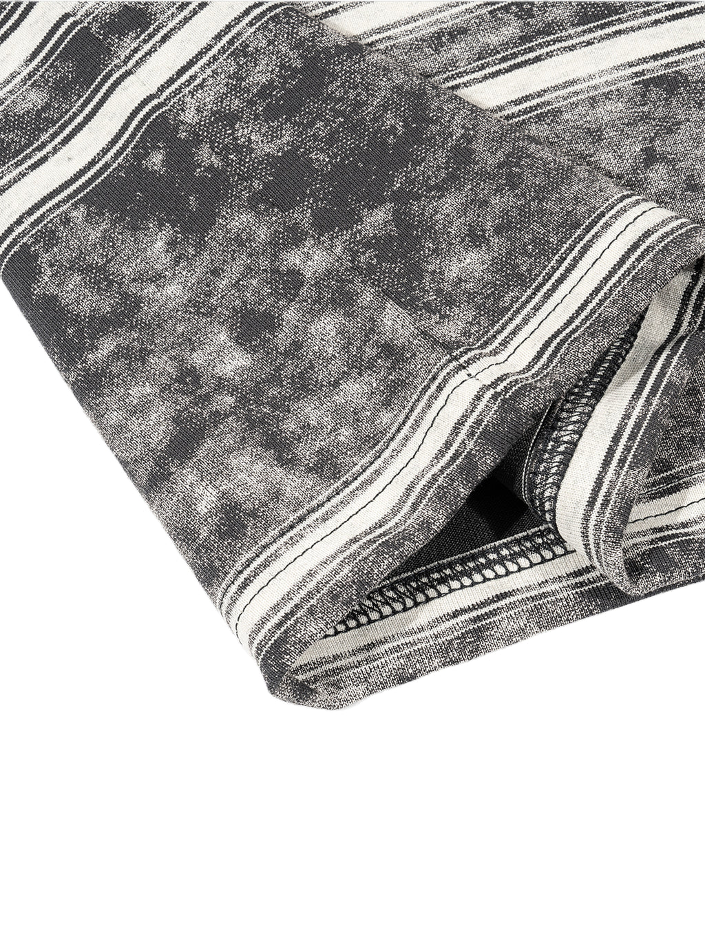 Mooda Snow Washed Striped Boxy T-Shirt