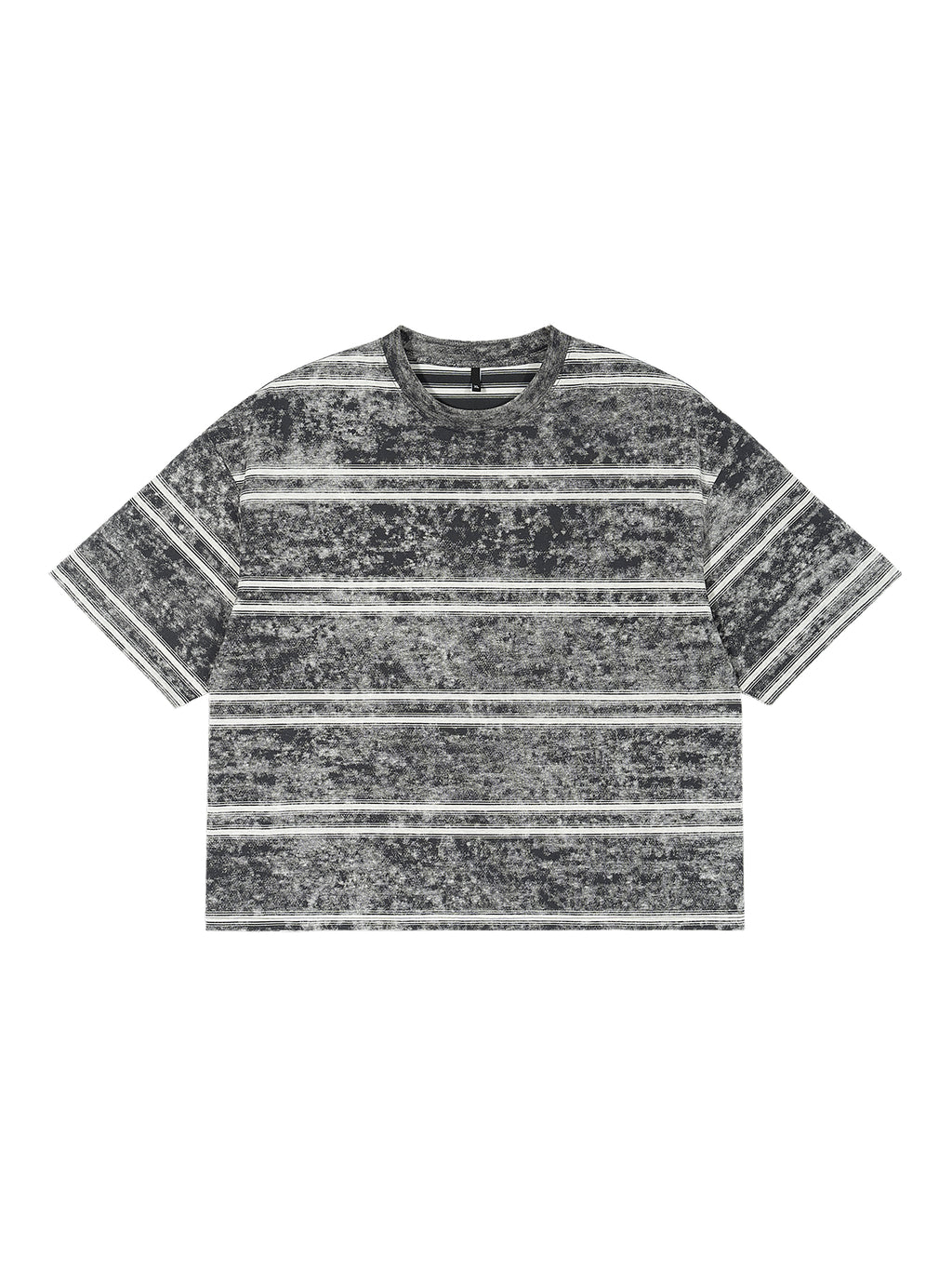 Mooda Snow Washed Striped Boxy T-Shirt