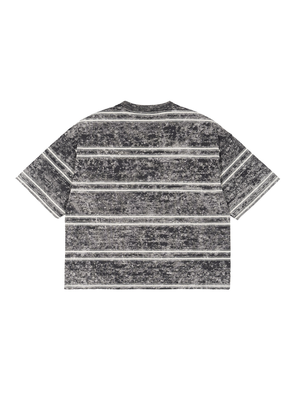 Mooda Snow Washed Striped Boxy T-Shirt