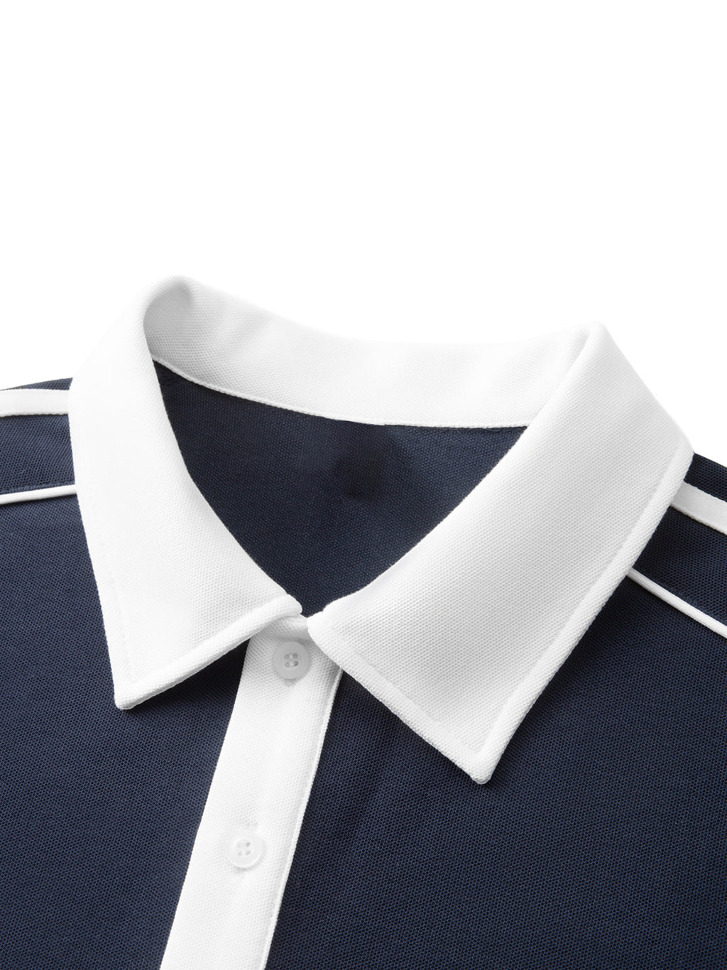 Mooda Contrast Collar Short-Sleeve Polo Shirt