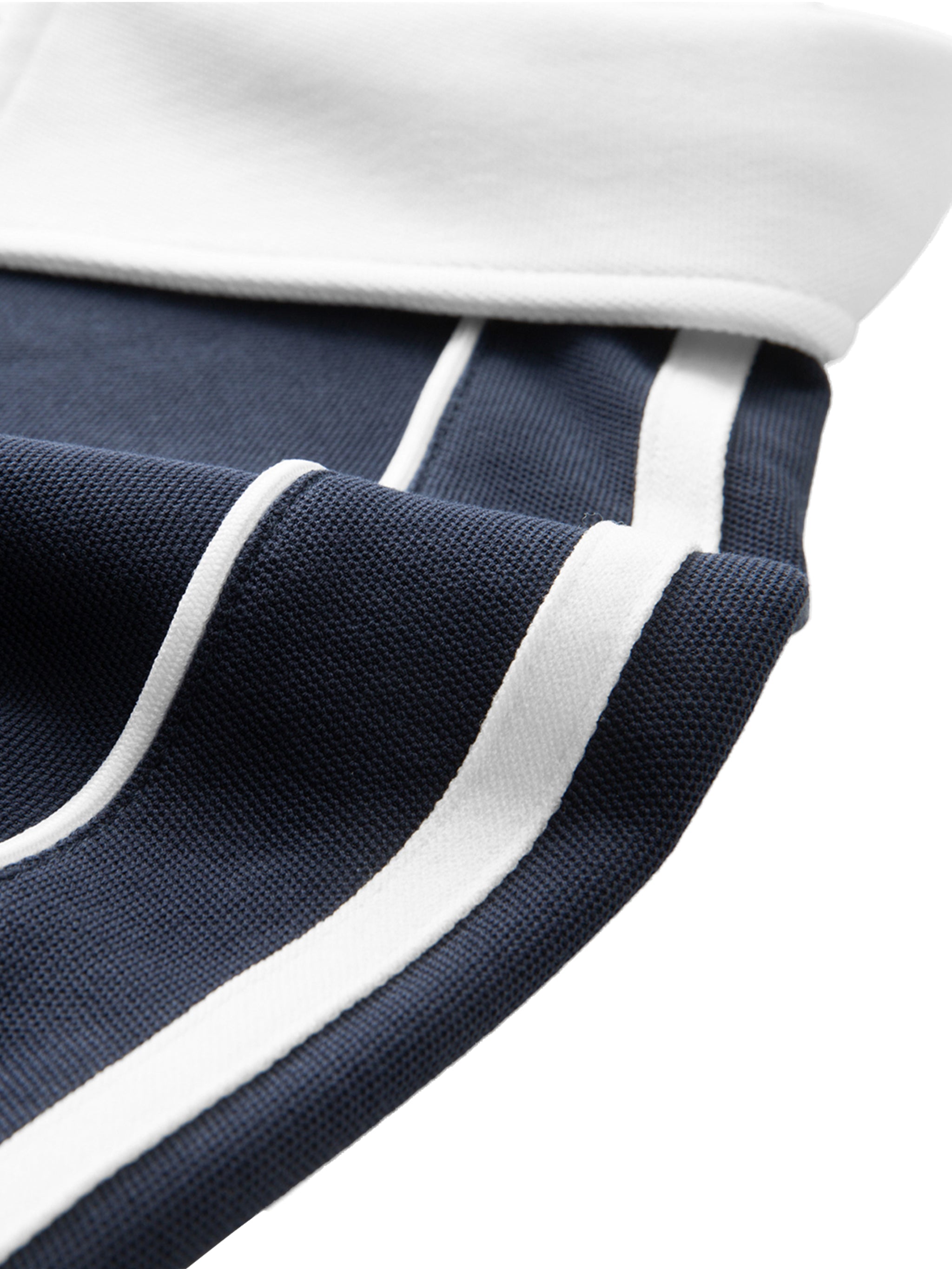 Mooda Contrast Collar Short-Sleeve Polo Shirt