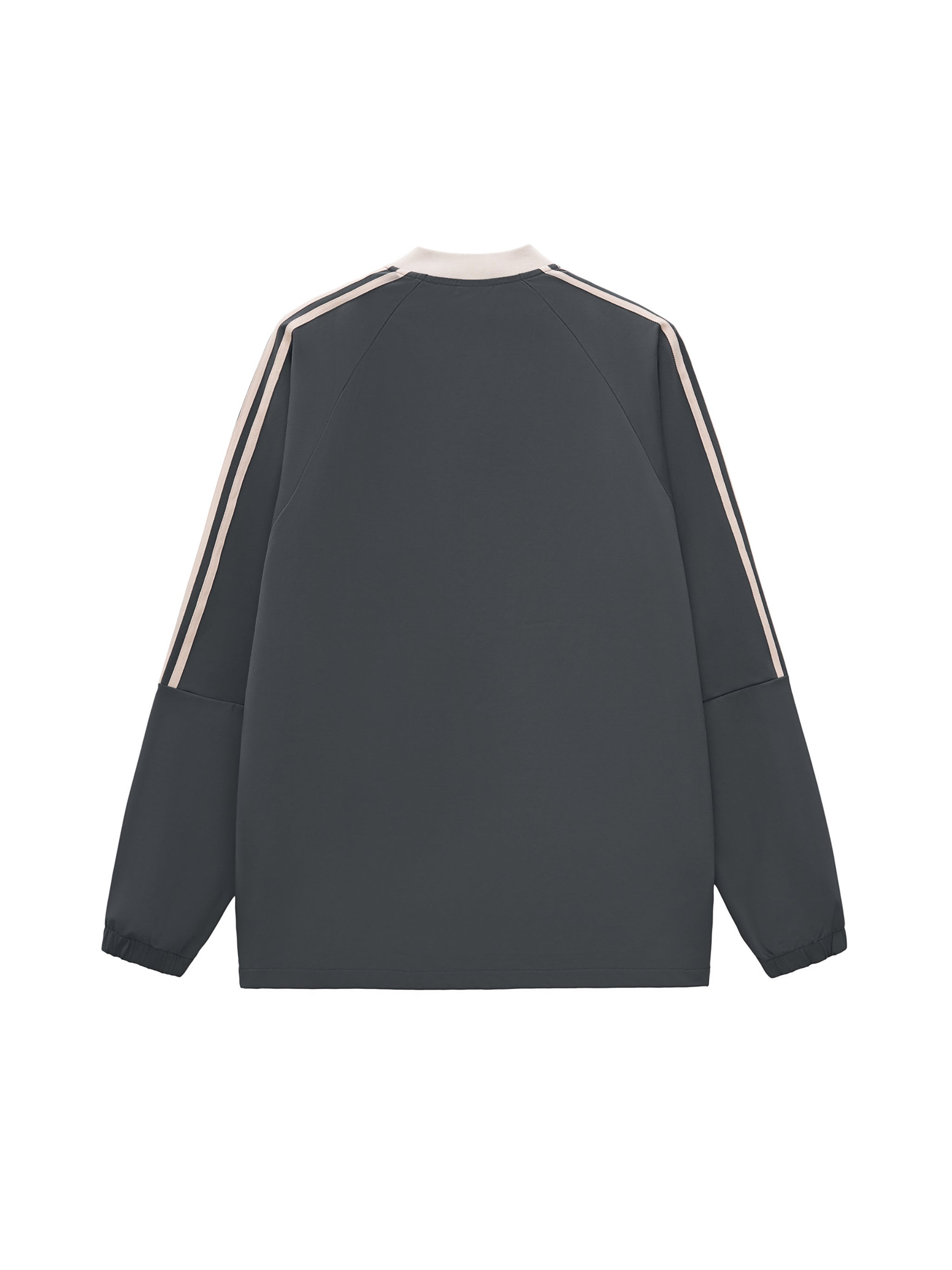 Mooda Color-Block V-Neck Long-Sleeve T-Shirt