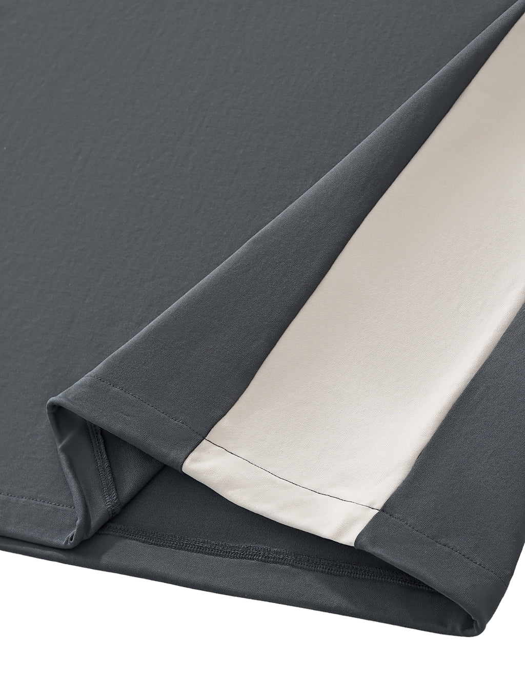 Mooda Color-Block V-Neck Long-Sleeve T-Shirt