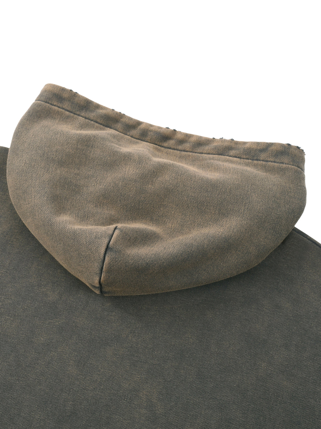 Mooda Vintage Washed Frayed-Hem Hoodie