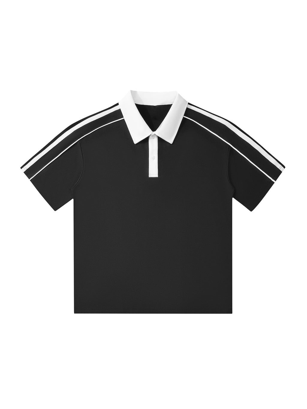 Mooda Contrast Collar Short-Sleeve Polo Shirt