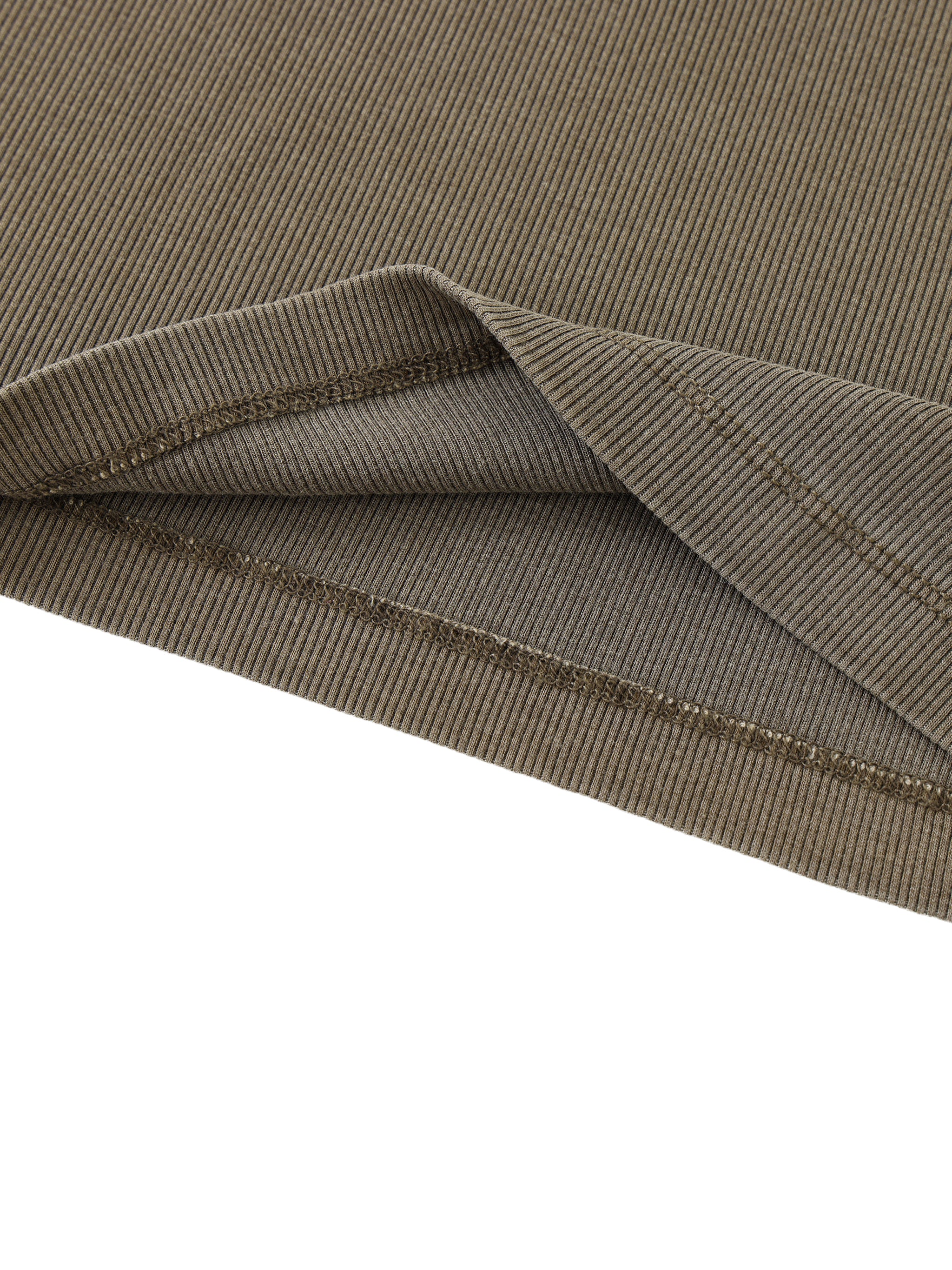 Mooda Dyed Washed Raglan Long Sleeve Slim T-Shirt