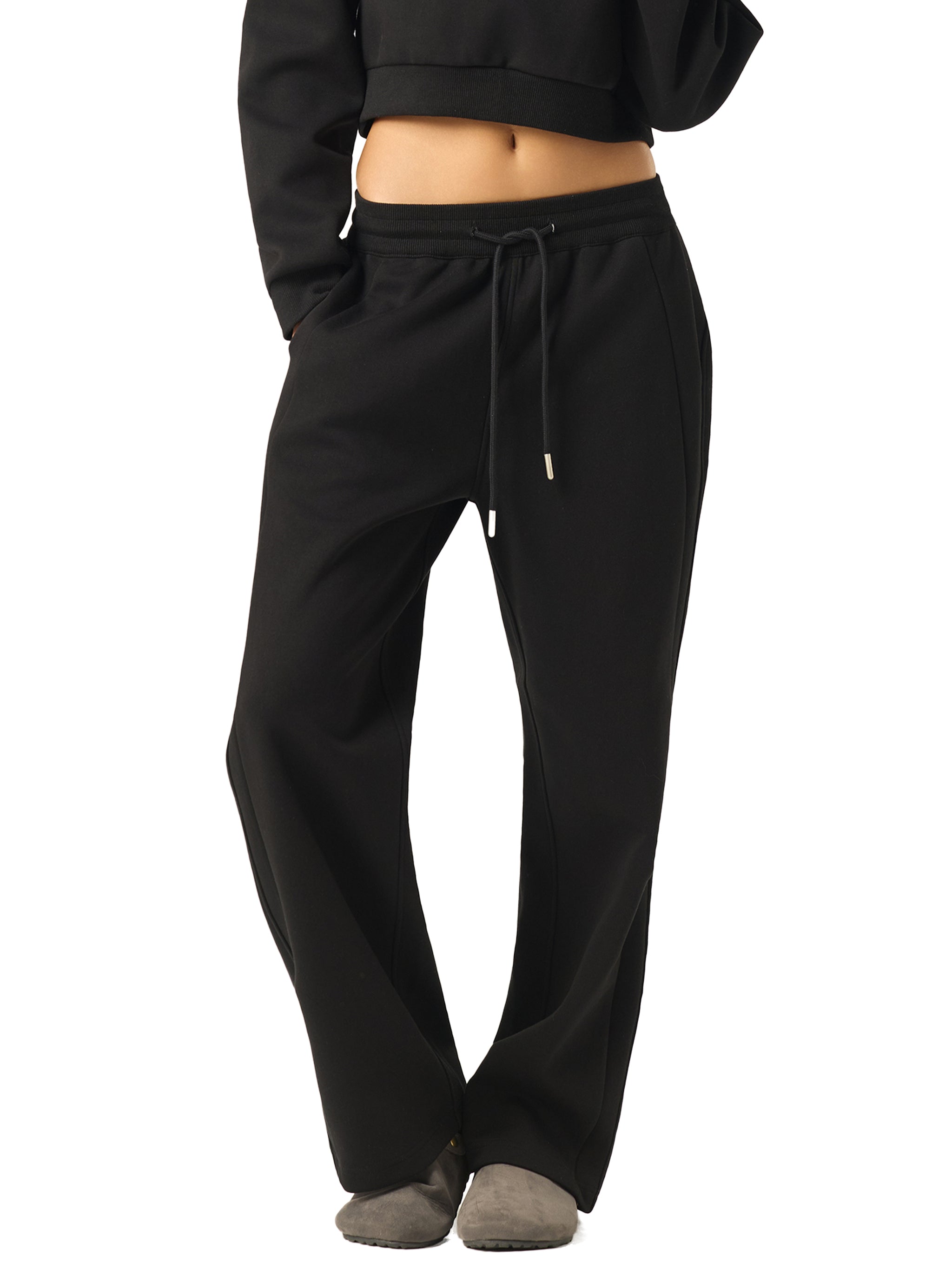 Mooda Essential Drawstring Straight-Leg Sweatpants
