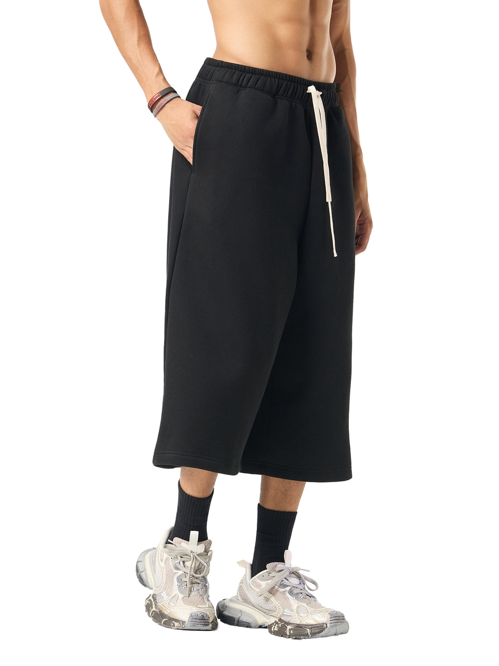 Mooda Relaxed Drawstring 3/4 Sweatpants