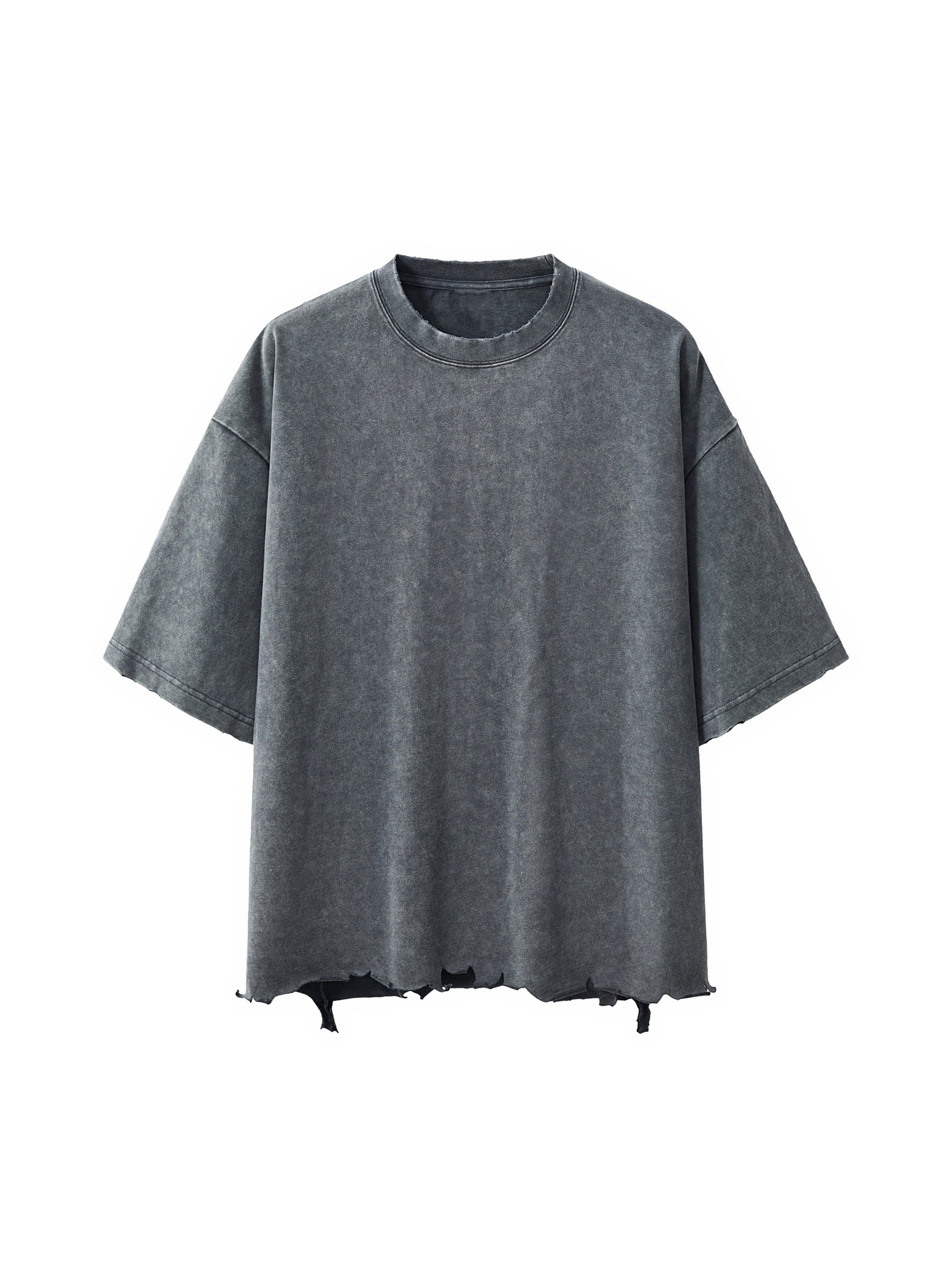 Mooda Snow Wash Raw-Hem Boxy T-shirt
