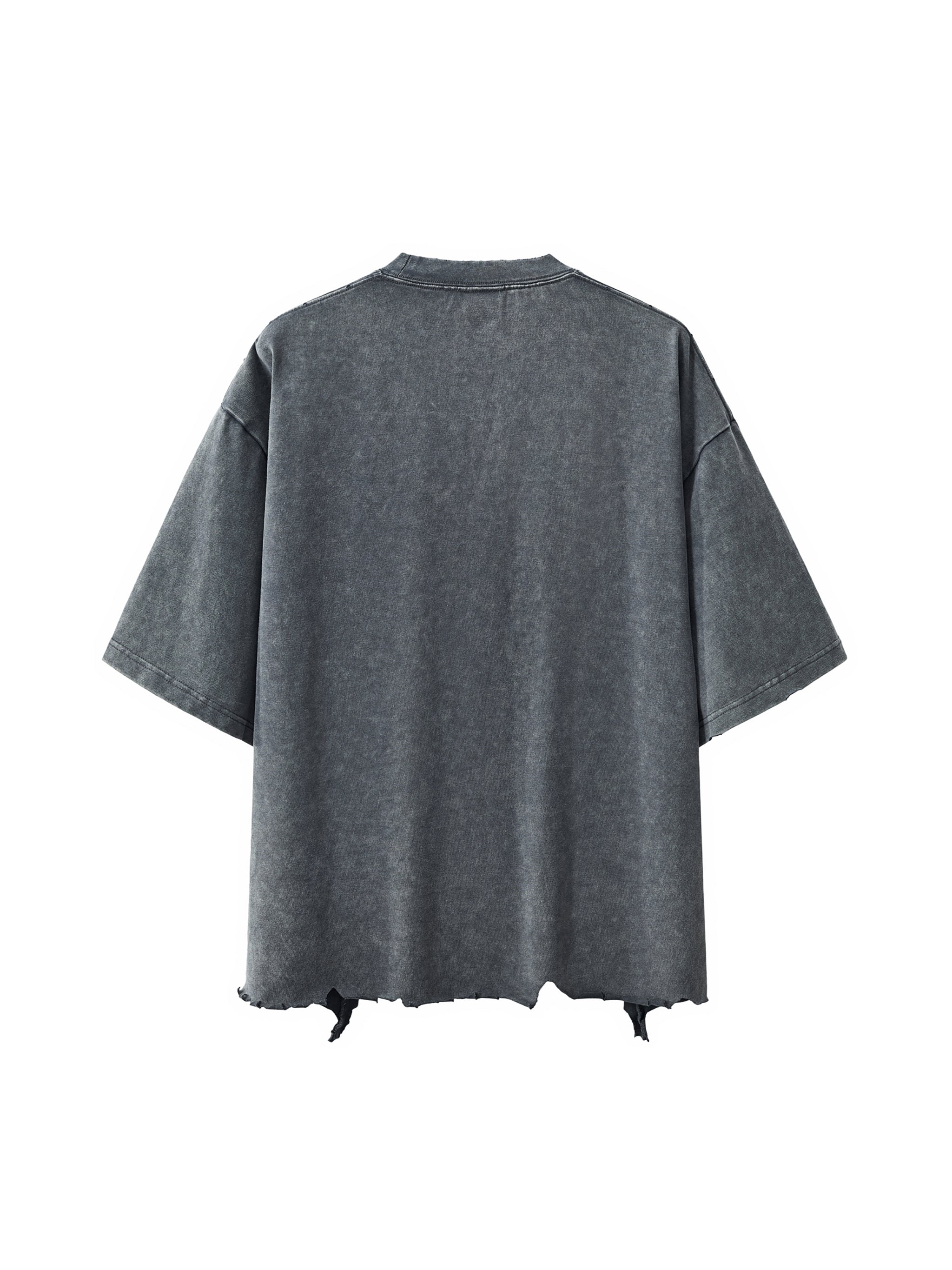 Mooda Snow Wash Raw-Hem Boxy T-shirt