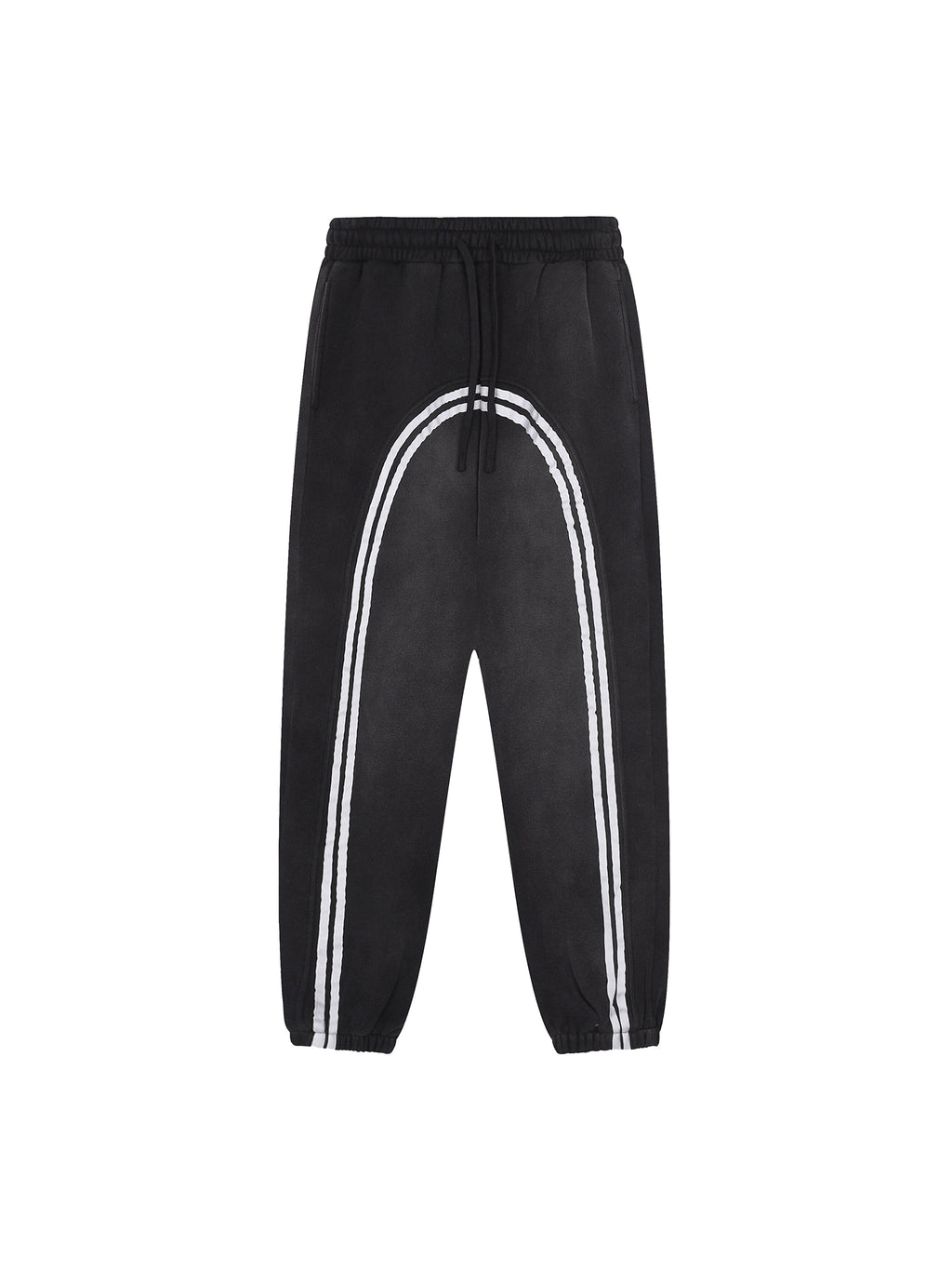 Mooda Sun Fade Contrast Tape Fleece Jogged Sweatpants