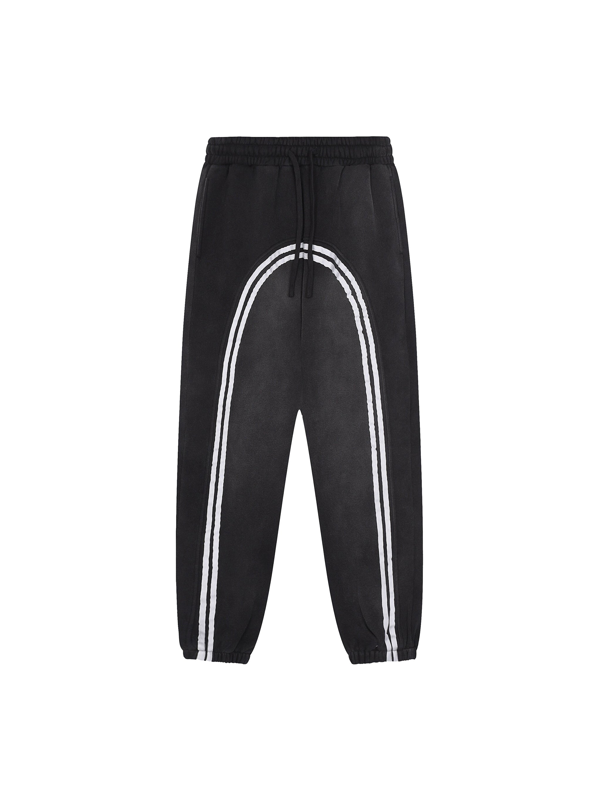 Mooda Sun Fade Contrast Tape Fleece Jogged Sweatpants