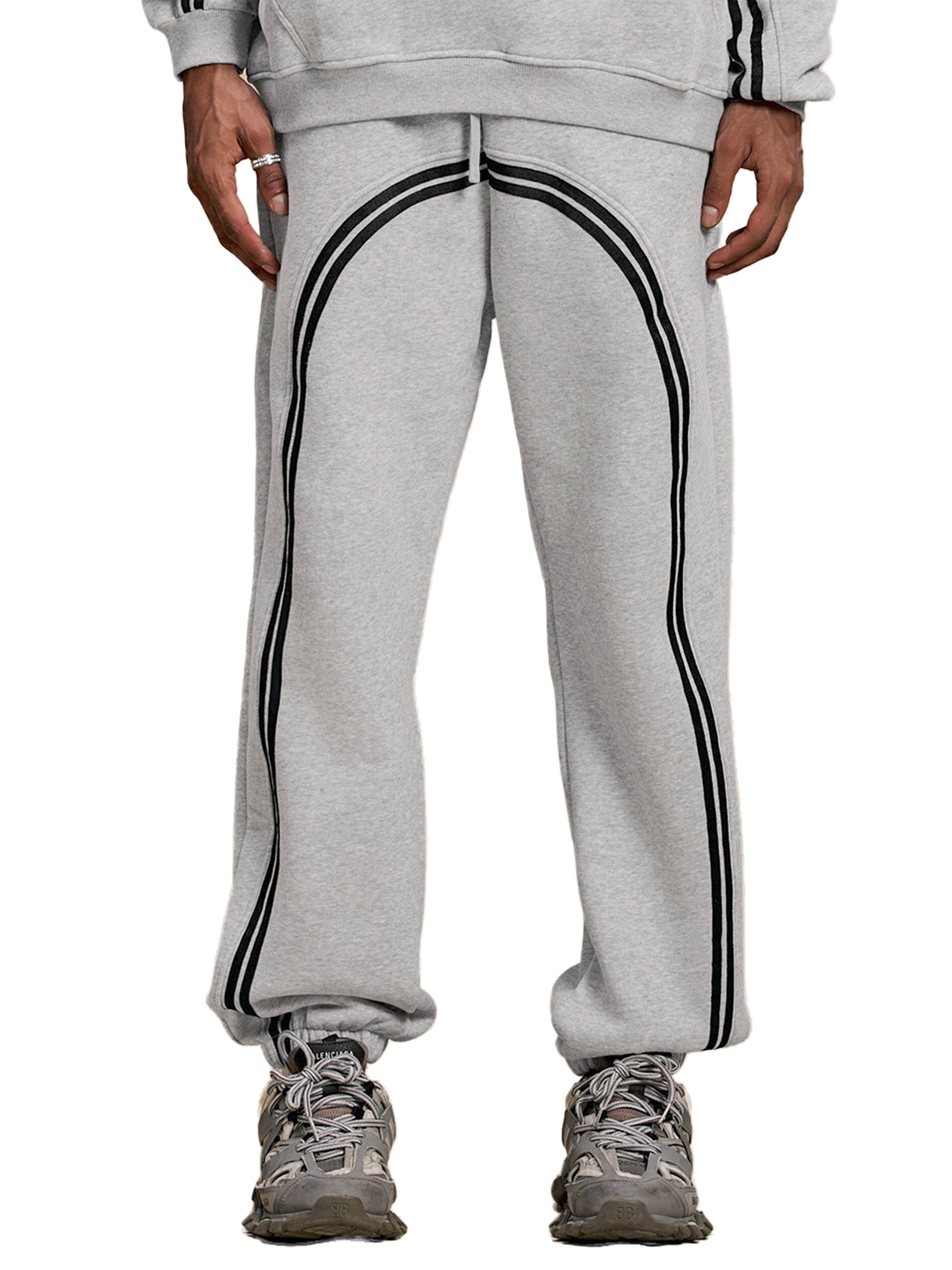 Mooda Sun Fade Contrast Tape Fleece Jogged Sweatpants