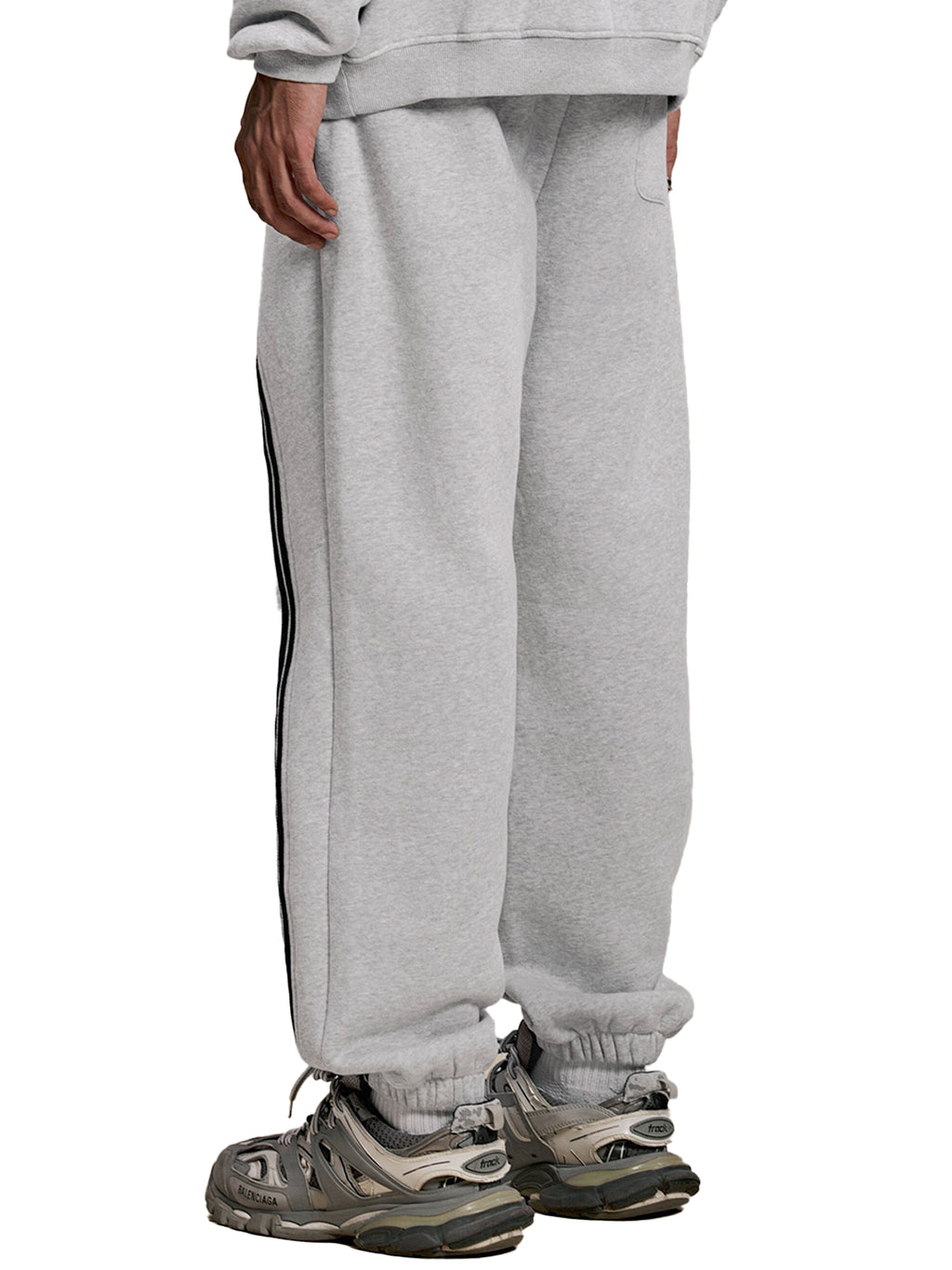 Mooda Sun Fade Contrast Tape Fleece Jogged Sweatpants