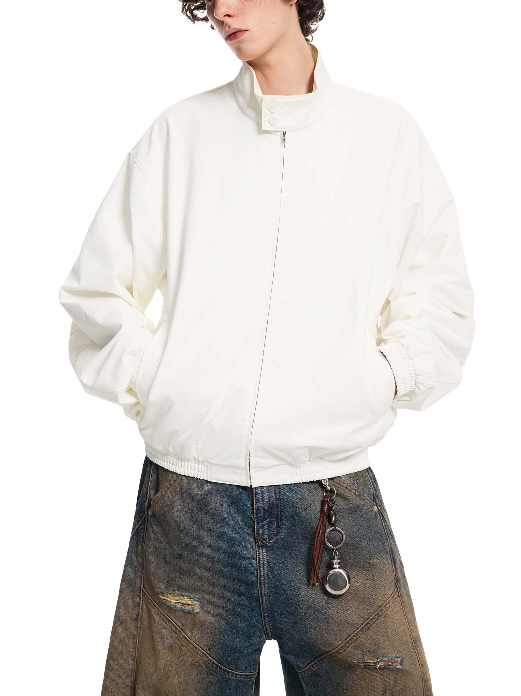 Mooda Stand Collar Bomber Jacket