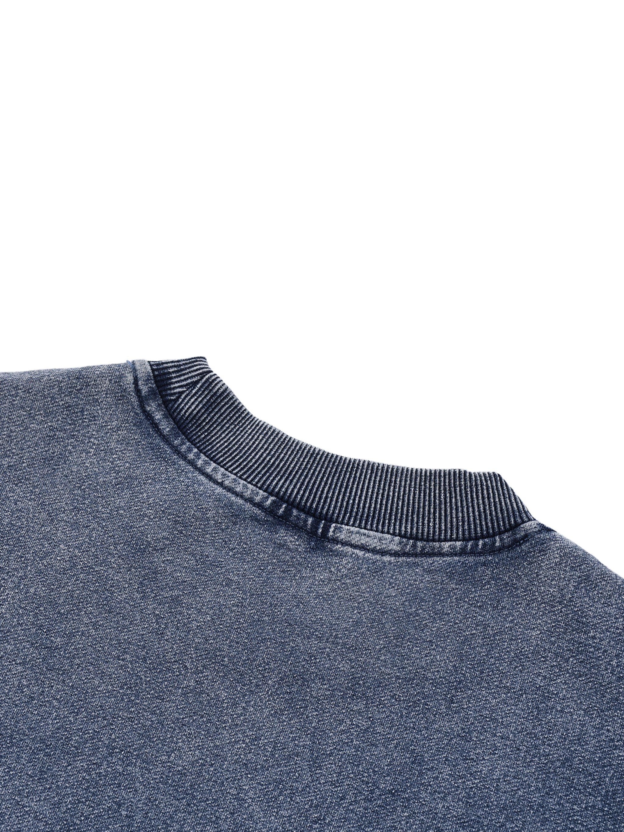 Mooda Snow Wash Oversized Crewneck Sweatshirt