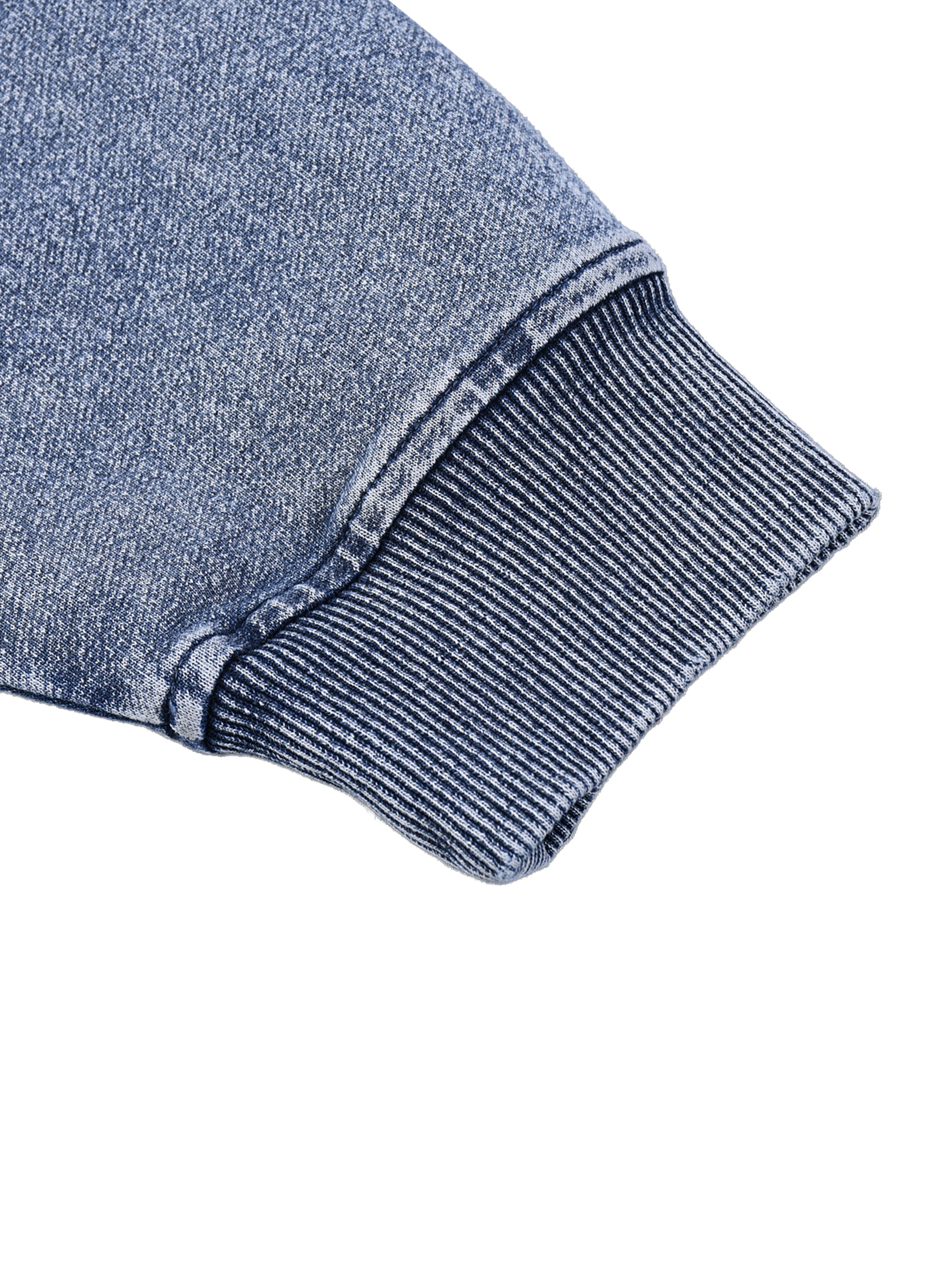 Mooda Snow Wash Oversized Zip-Up Hoodie