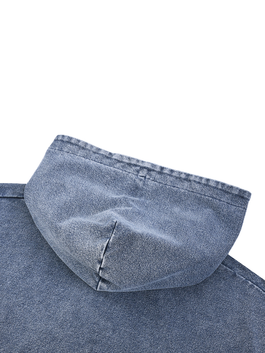 Mooda Snow Wash Oversized Zip-Up Hoodie