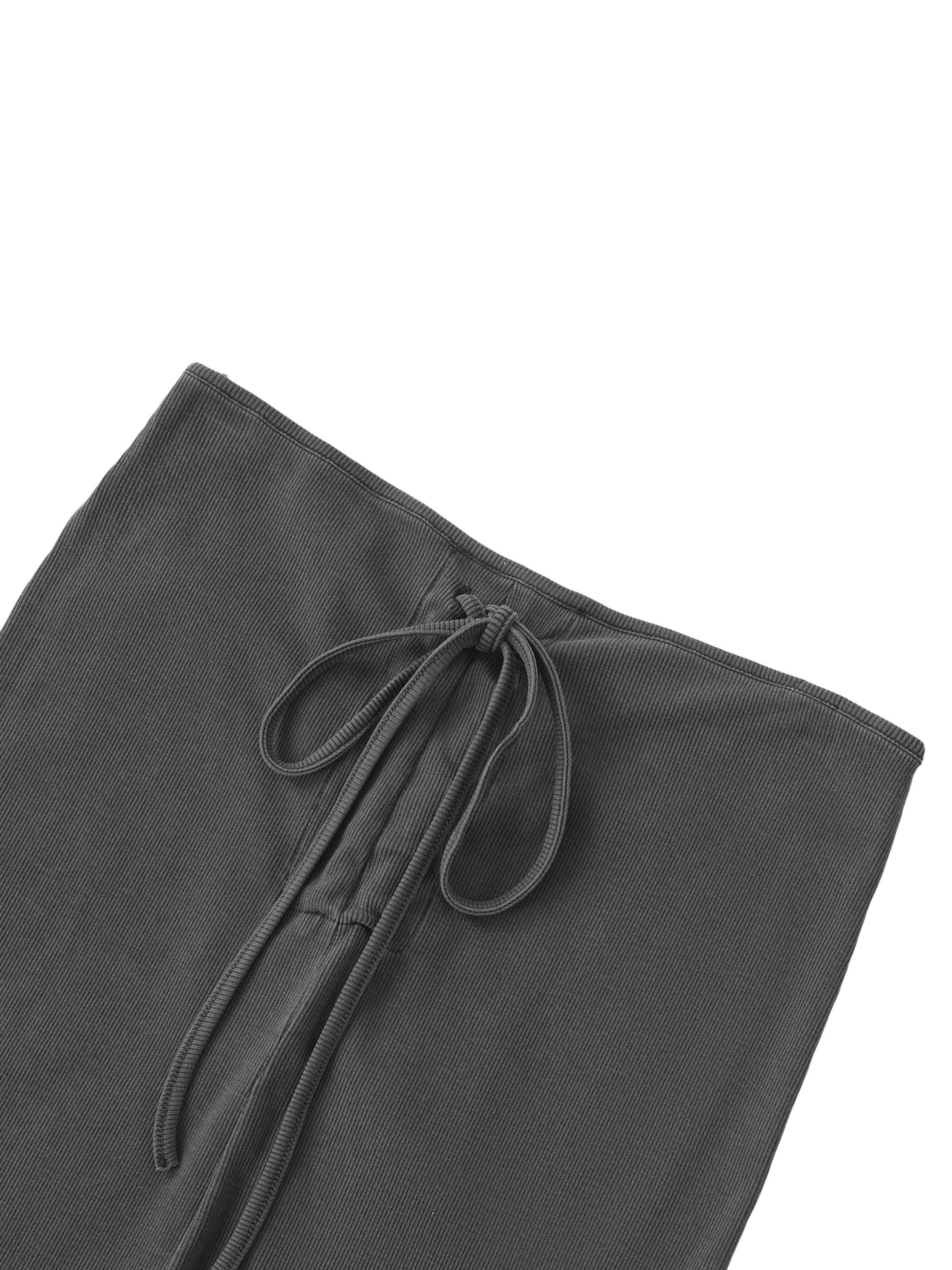 Mooda Dyed Washed Drawstring Maxi Skirt